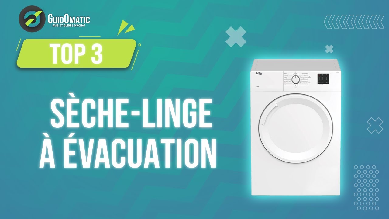 SÈCHE LINGE 12 - 15 KG À ÉVACUATION - PT 8301 EL OB Comparer les