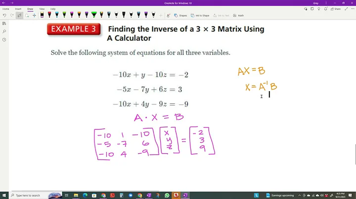 Inverse Matrices with Desmos