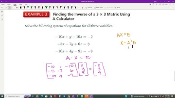 Inverse Matrices with Desmos
