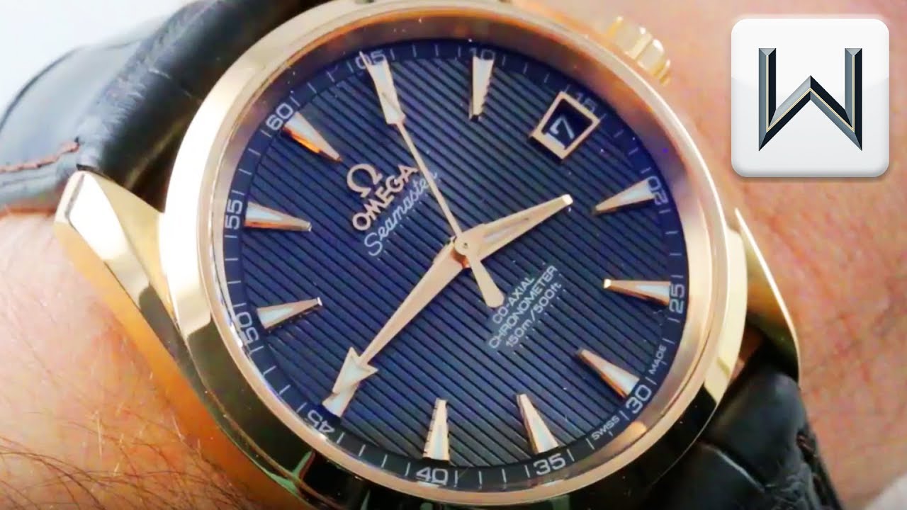 omega seamaster aqua terra sedna gold