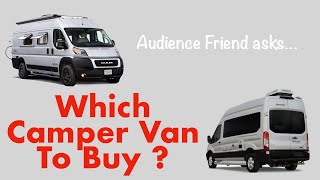 BUY Coachmen Nova VS PleasureWay Ontour? Answered for Viewer … YOUR ?s   MY ANSWERS