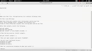 How to install Broadcom BCM43142 wireless drivers on Kali Linux 2.0 Simple Sec