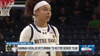 Notre Dame basketball star Hannah Hidalgo announces return for senior season
