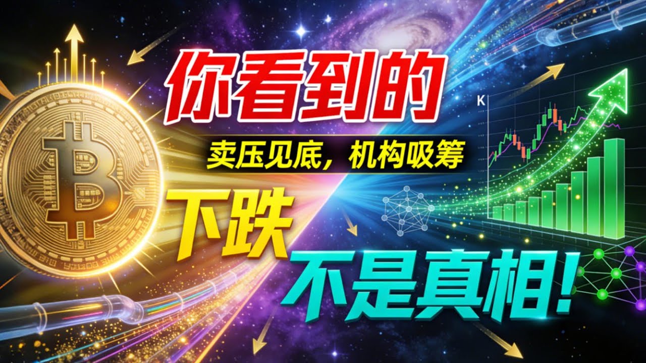比特币逢低吸纳！你看到的下跌可能是假象！深度解密BTC链上资金流向！比特币2026年拐点已至