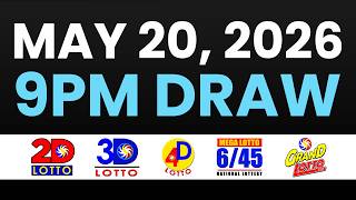 9PM PCSO LOTTO RESULTS TODAY MAY 20, 2026 | SWERTRES EZ2