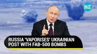 Russia's 'Sky Master' Unleashes FAB-500 Bombs On Ukrainian Post | Azov Battalion Column Wiped Out