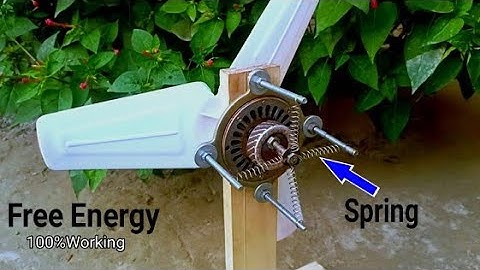 No Electricity No Motor!Making Free Energy Fan using 4th Springs! k maker