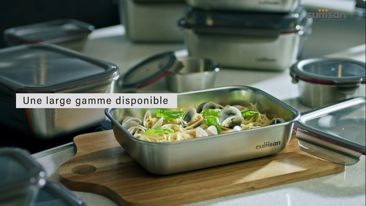 Les boîtes de conservation micro-ondables en inox Cuitisan