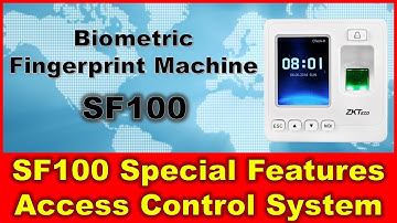 Biometric Fingerprint Machine SF100 Special Features with Access Control System