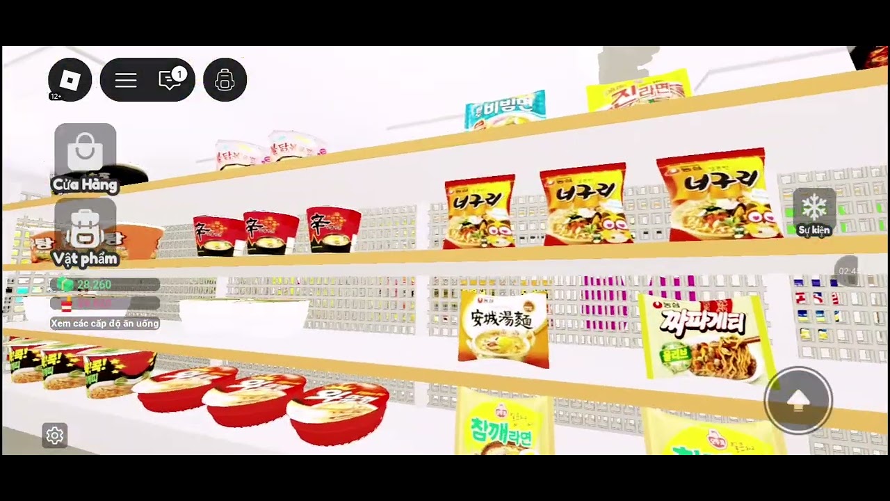 Let's play Roblox mukbang together in a convenience store! 