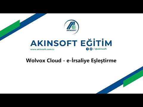 WolvoxCloud - e-İrsaliye Eşleştirme