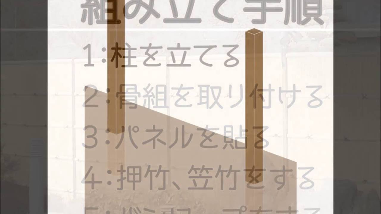 竹垣の作り方 建仁寺垣の組立 自動散水 人工竹垣 庭園資材のグローベン株式会社