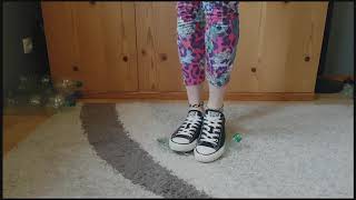 Crush Plastic Bootles With My Black Converse Allstar Crush Fetish Asmr Recycling 