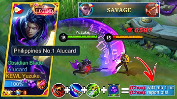 WTF DAMAGE!!! | Best Alucard 1 HIT BUILD & EMBLEM for AUTOWIN! | Top 1 Global Alucard Tutorial! 💯