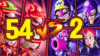 Team Mario Couples 54 vs 2 Team Wario Couples ( Boys 2   Girls 2 ) -  Mario Strikers Battle League