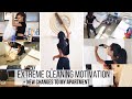 CLEANING MY ENTIRE APARTMENT!! //EXTREME CLEANING MOTIVATION 2017 // SAHM