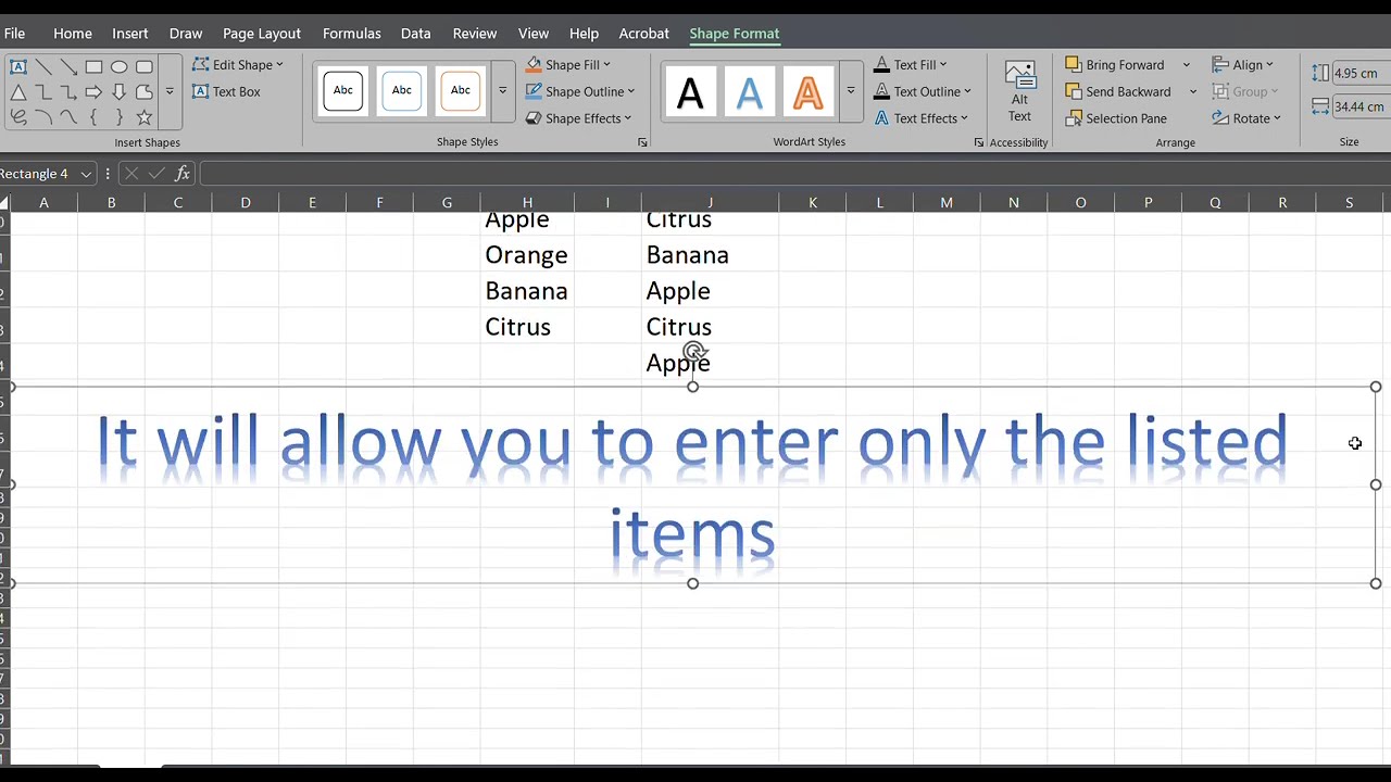 Want to create drop down list in Excel? It's Easy!