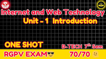 AL 703(D) Internet & Web Technology Unit 1 One Shot | Full Explanation for RGPV Exam | ProCoderJii❤️