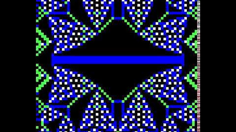 Sandpile identity dynamics induced by H2b=i^2-j^2 on a 63x63 square