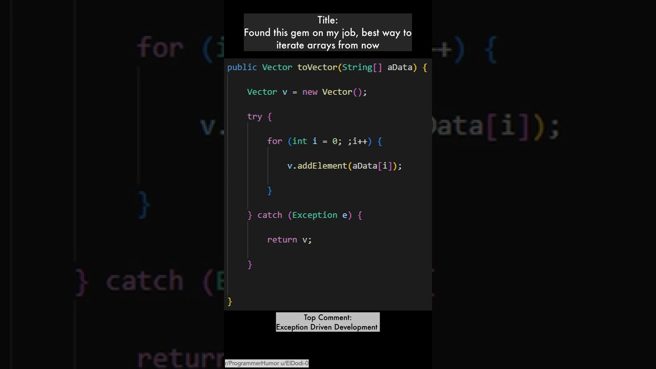 best way to iterate arrays from now - Best of r/ProgrammerHumor for Oct 20th 2022!