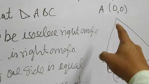 Prove condition of isosceles triangle using coordinate Geometry distance formula