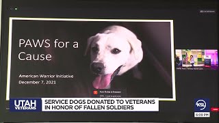 Service dog honors Utah Marine killed in Afghanistan