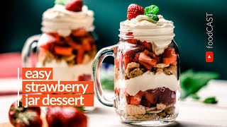 No bake STRAWBERRY JAR dessert