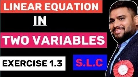 Linear Equations In Two Variables | Class 10 | Exercise 1.3 | By Saanya Learning Center
