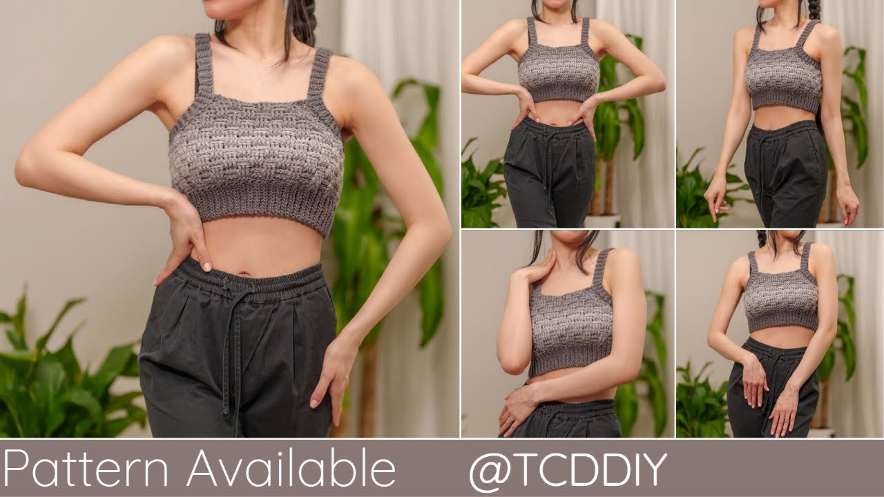 How to Crochet: Basketweave Bralette | Pattern & Tutorial DIY