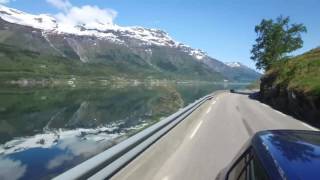 Driving through Fjords