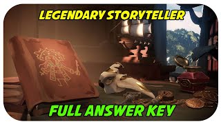 The Legendary Storyteller UPDATE Answer key