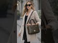 MutluHan Faux Leather Satchel Tote Bag Structured Top Handle Zip Top Design Olive Brown  #fashion