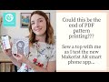 Could this be the end of PDF pattern printing?? | Sewing a new top | Testing the new Makerist AR app