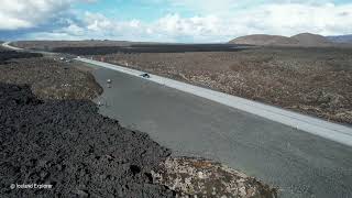 New Lava Road in 4K. Iceland from above. May 6, 2024. by  ⚡Iceland Explorer 3,956 views 2 weeks ago 9 minutes, 34 seconds