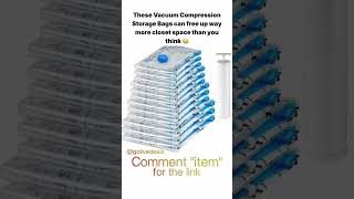 Vacuum Compression Storage Bags Link in bio 👆 #amazonfinds #viral #rollinggadgets #mrindianhacker