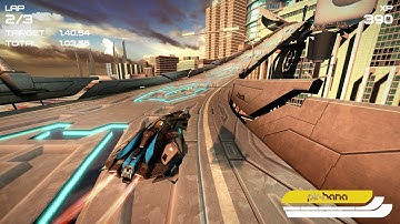 Wipeout Omega Collection 2048 Time Trial Queens Mall A Class Pir-hana Prototype 2050 Campaign PS4