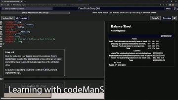 (scrapped) learn2code | freeCodeCamp (New) Responsive Web Design - Building a Balance Sheet: Step 43