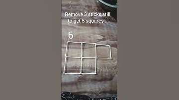 Remove 3 sticks to keep 5 squares #youtubeshorts #trending #cottonswabs #braingames #foryou #Ganesha