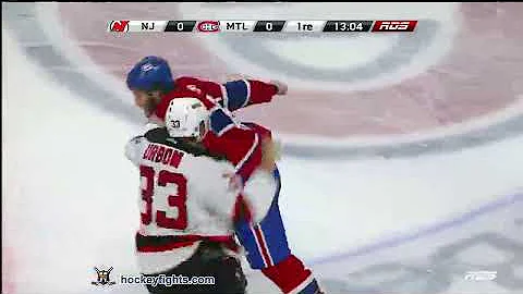 Alexander Urbom vs Brandon Prust Sep 23, 2013