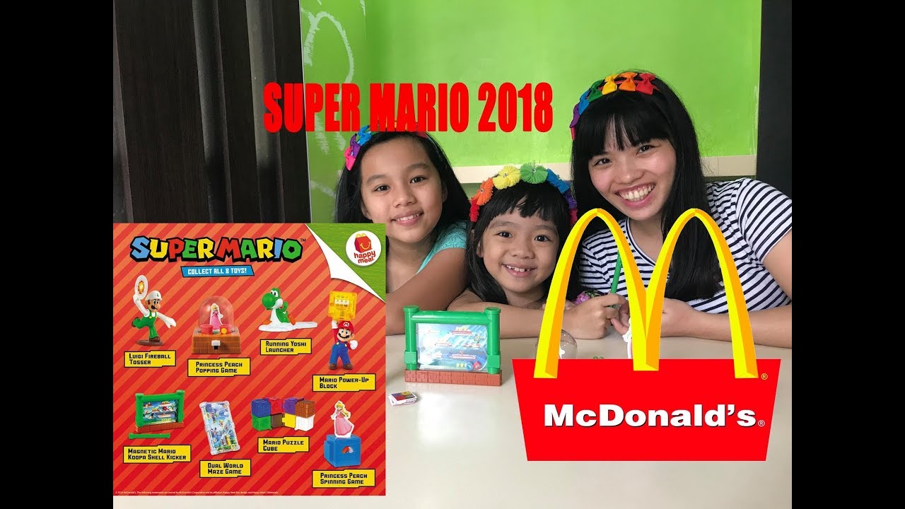 JULY 2018 McDONALD'S SUPER MARIO HAPPY MEAL TOYS FULL SET - YouTube