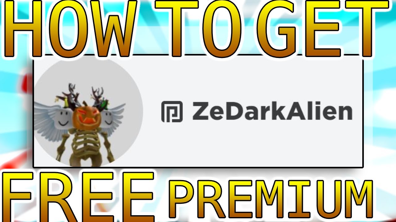 How To Get Free Premium Roblox Working Youtube - roblox how to get premium for free
