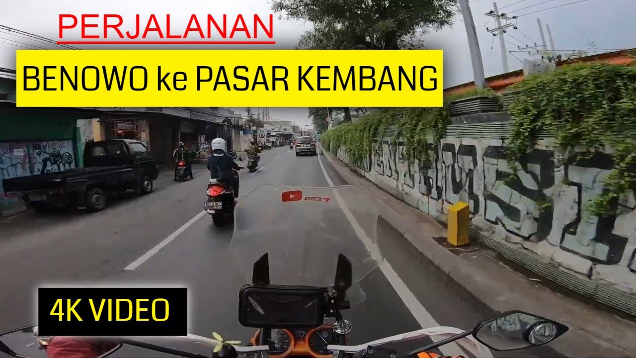 Jalur BENOWO ke FLYOVER PASAR KEMBANG (Full) - SURABAYA 4K Video CITY TOUR