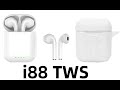 I88 tws review mini wireless bluetooth earphone with pop up window