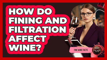 How Do Fining And Filtration Affect Wine? - Fine Wine Facts