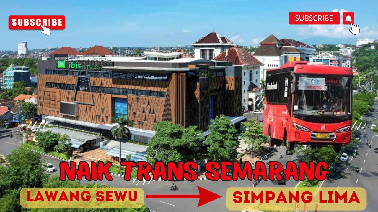 Cara Naik Trans Semarang dari Lawang Sewu ke Simpang Lima. Naik dari Halte Pandanaran