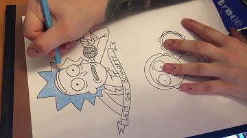 Skys Drawing Part 1 - Rick and Morty
