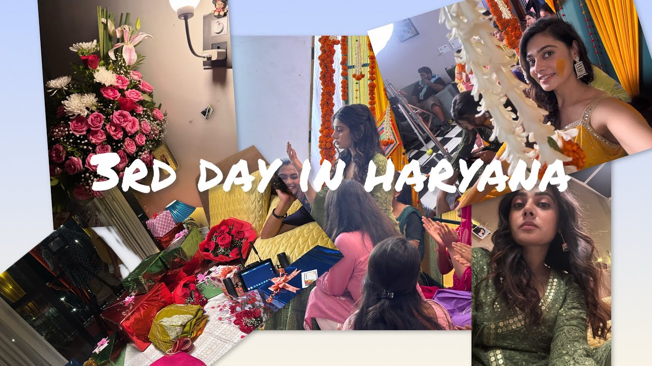 3rd day in haryana# ghkkpm#bts#shoot#hairstyle#marriage#mehandi#haldi