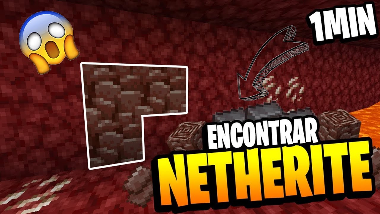 ENCONTRAR netherite en minecraft pe FÁCIL y RÁPIDO! YouTube