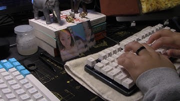 20 minutes ASMR - GMMK TKL typing with Gateron Black switches