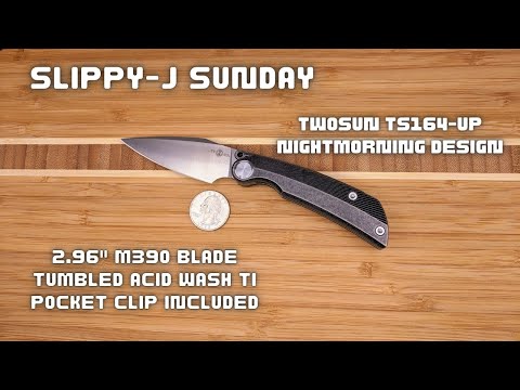 Slippy-J Sunday: TwoSun TS164-UP NightMorning Design in M390 (Knife Content)